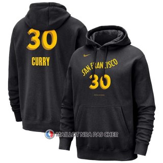 Veste a Capuche Golden State Warriors Stephen Curry Ville 2023-24 Noir
