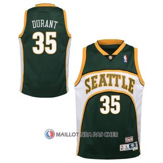 Maillot Enfant Seattle Supersonics Kevin Durant NO 35 Mitchell & Ness 2007-08 Vert