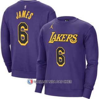 Maillot Manches Longues Los Angeles Lakers LeBron James 2022-23 Volet