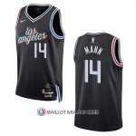 Maillot Los Angeles Clippers Terance Mann NO 14 Ville 2022-23 Noir