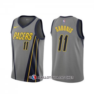 Maillot Indiana Pacers Domantas Sabonis Ville Gris
