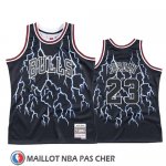 Maillot Lightning Chicago Bulls Michael Jordan Noir