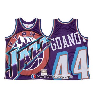 Maillot Utah Jazz Bojan Bogdanovic Mitchell & Ness Big Face Volet