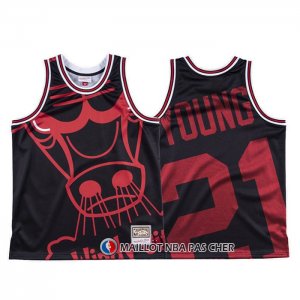 Maillot Chicago Bulls Thaddeus Young Mitchell & Ness Big Face Noir
