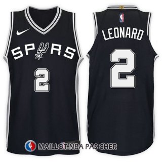 Maillot San Antonio Spurs Kawhi Leonard 2 2017-18 Noir