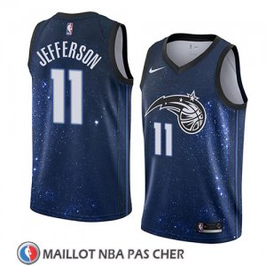 Maillot Orlando Magic Amile Jefferson No 11 Ciudad 2018 Bleu