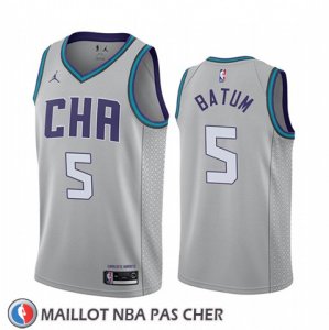 Maillot Charlotte Hornets Nicolas Batum Ville Edition Gris