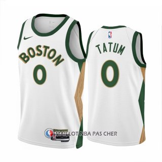 Maillot Boston Celtics Jayson Tatum NO 0 Ville 2023-24 Blanc