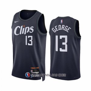 Maillot Los Angeles Clippers Paul George NO 13 Ville 2023-24 Bleu