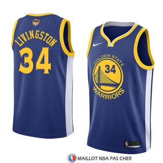 Maillot Golden State Warriors Shaun Livingston Finals Bound 34 Icon 2017-18 Bleu