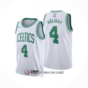 Maillot Boston Celtics Jrue Holiday NO 4 Association 2022-23 Blanc
