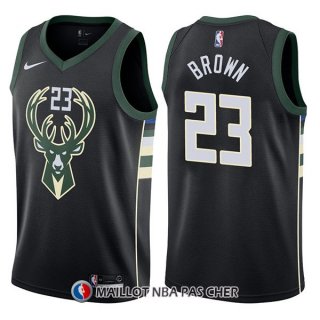 Maillot Milwaukee Bucks Sterling Brown Statement 23 2017-18 Noir
