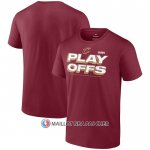 Maillot Manche Courte Cleveland Cavaliers 2023 NBA Playoffs Rouge