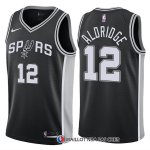 Maillot Authentique San Antonio Spurs Aldridge 2017-18 12 Noir