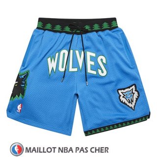 Short Minnesota Timberwolves Mitchell And Ness Jsut Don Bleu