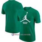 Maillot Manche Courte Boston Celtics Essential Jumpman Vert