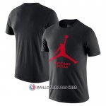 Maillot Manche Courte Chicago Bulls Essential Jumpman Noir