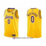 Maillot Los Angeles Lakers Russell Westbrook NO 0 75th Anniversary 2021-22 Jaune