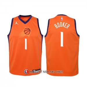 Maillot Enfant Phoenix Suns Devin Booker Statement 2020-21 Orange
