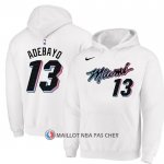 Veste a Capuche Miami Heat Bam Adebayo Ville 2020-21 Blanc