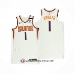 Maillot Phoenix Suns Devin Booker NO 1 Association Authentique 2021 Blanc