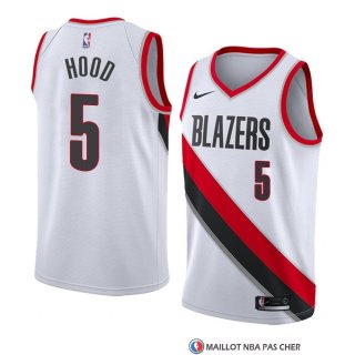 Maillot Portland Trail Blazers Rodney Hood Association 2018 Blanc