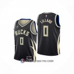 Maillot Enfant Milwaukee Bucks Damian Lillard NO 0 Statement 2022-23 Noir