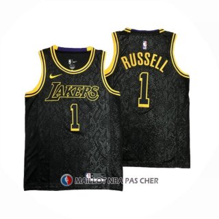 Maillot Los Angeles Lakers D'angelo Russell NO 1 Mamba 2021-22 Noir