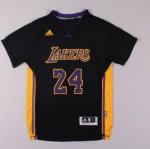 Maillot Manche Courte Lakers Bryant 24 Noir