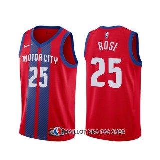 Maillot Detroit Pistons Derrick Rose Ville 2019-20 Rouge
