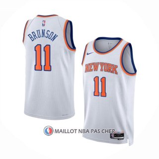 Maillot New York Knicks Jalen Brunson NO 11 Association 2022-23 Blanc