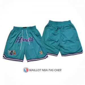 Short Charlotte Hornets Retro Just Don Vert