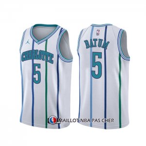Maillot Charlotte Hornets Nicolas Batum Classic Blanc