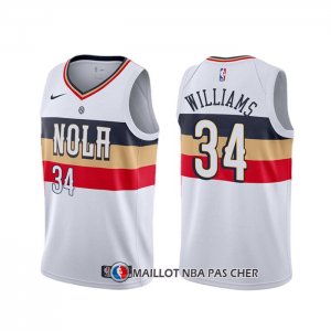 Maillot New Orleans Pelicans Kenrich Williams Earned Blanc