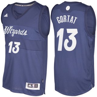 Maillot Navidad 2016 Marcin Gortat Wizards 13 Bleu