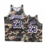 Maillot Los Angeles Lakers LeBron James No 23 Camouflage
