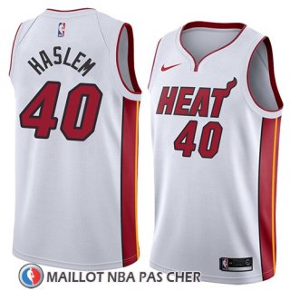 Maillot Miami Heat Udonis Haslem No 40 Association 2018 Blanc