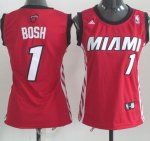 Maillot Femme de Bosh Miami Heat #1 Rouge