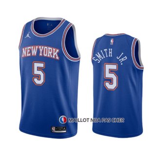 Maillot New York Knicks Dennis Smith Jr. Statement 2020-21 Bleu