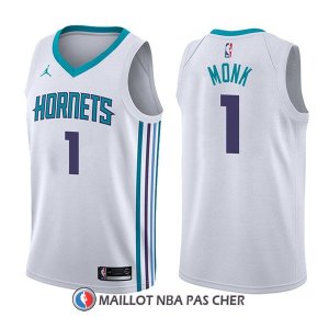 Maillot Charlotte Hornets Malik Monk Association 1 2017-18 Blanc