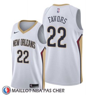 Maillot New Orleans Pelicans Derrick Favors Association Blanc