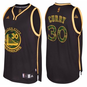 Maillot Camuoflage Mode Warriors Curry 30 Noir