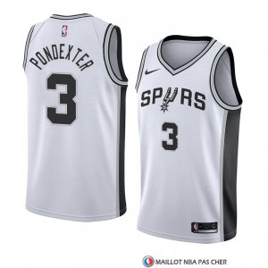 Maillot San Antonio Spurs Quincy Pondexter Association 2018 Blanc