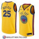 Maillot Golden State Warriors Fred VanVleet No 25 Ciudad 2018 Jaune