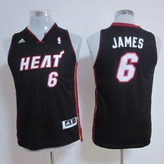 Maillot Enfant de Noir James Miami Heat Revolution 30