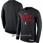 Maillot Manches Longues Miami Heat Practice Performance 2022-23 Noir