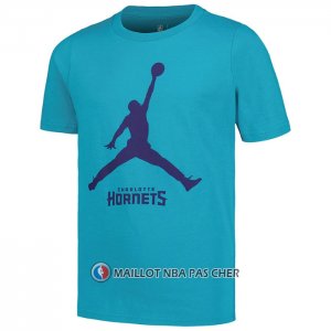 Maillot Manche Courte Charlotte Hornets Essential Jumpman Vert