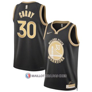 Maillot Golden State Warriors Stephen Curry Select Series Or Noir