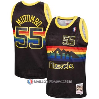 Maillot Denver Nuggets Dikembe Mutombo Retro Noir