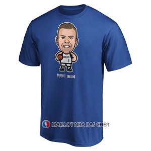 Maillot Manche Courte Dallas Mavericks Kristaps Porzingis Star Player Bleu